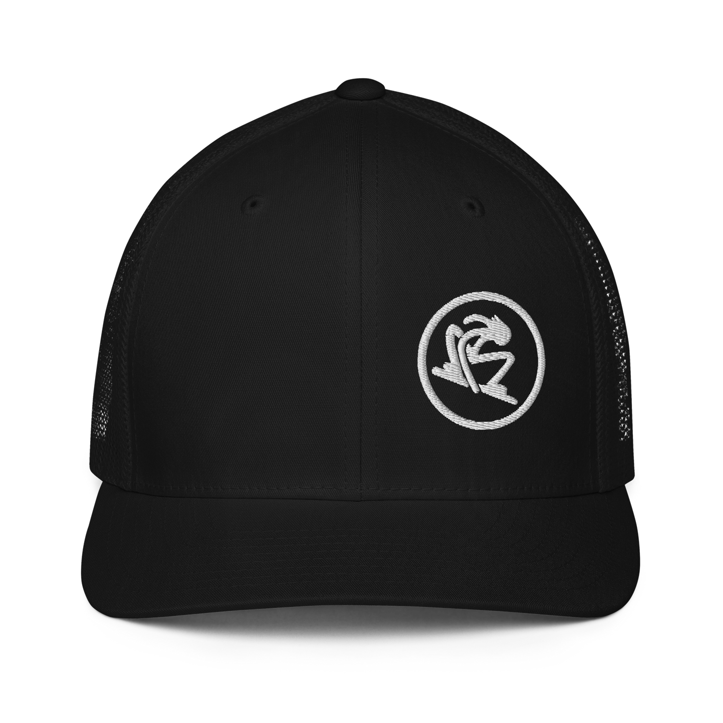 IWO Black Out-Closed-back Flex-fit Trucker hat