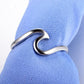 IWO Wave Ring Real 925 Sterling Silver Jewelry
