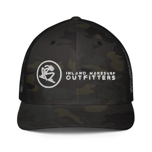 IWO Black-Camo Fitted Hat